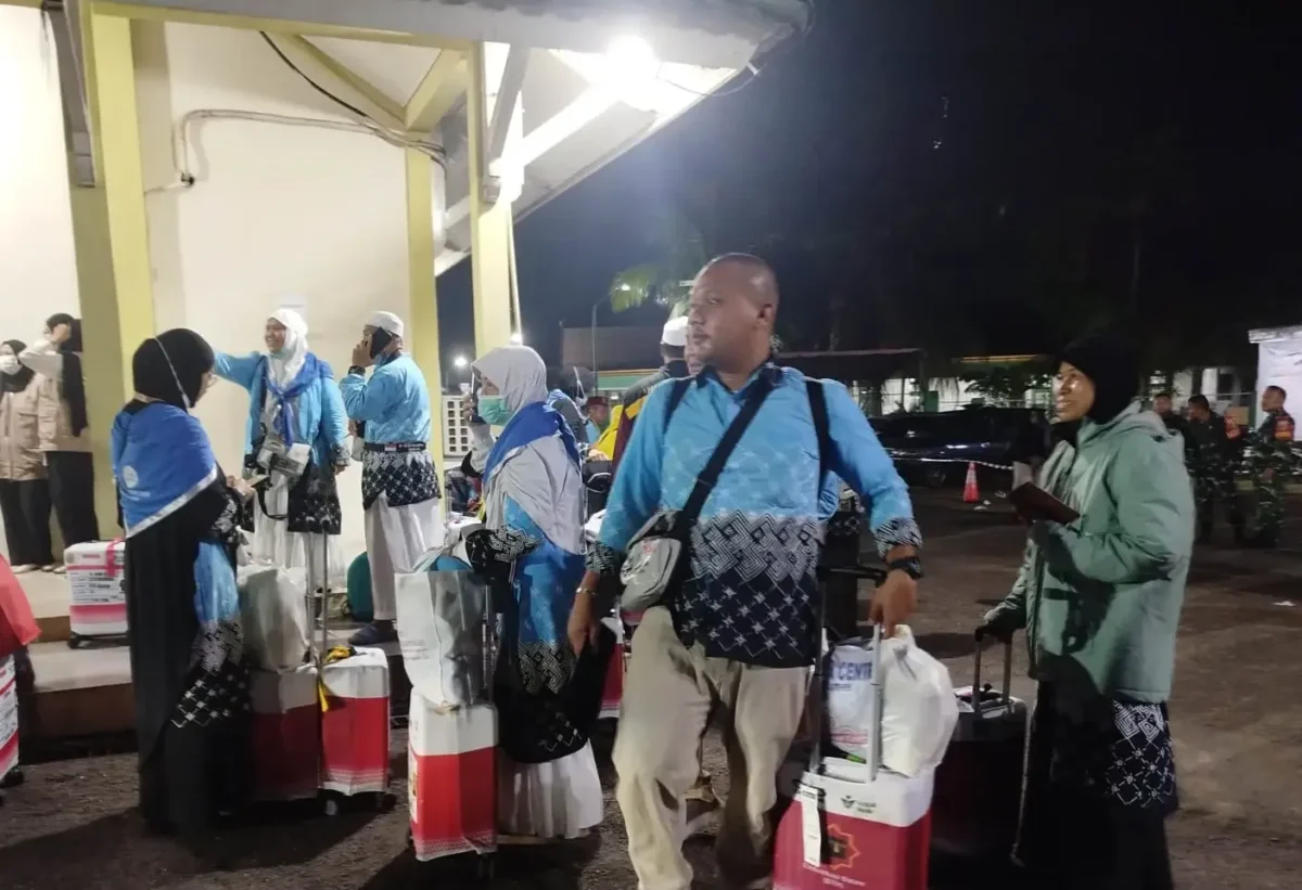 Kloter BTH 13 Jadi Rombongan Pertama Jamaah Haji Jambi yang Pulang (Foto: RRI)