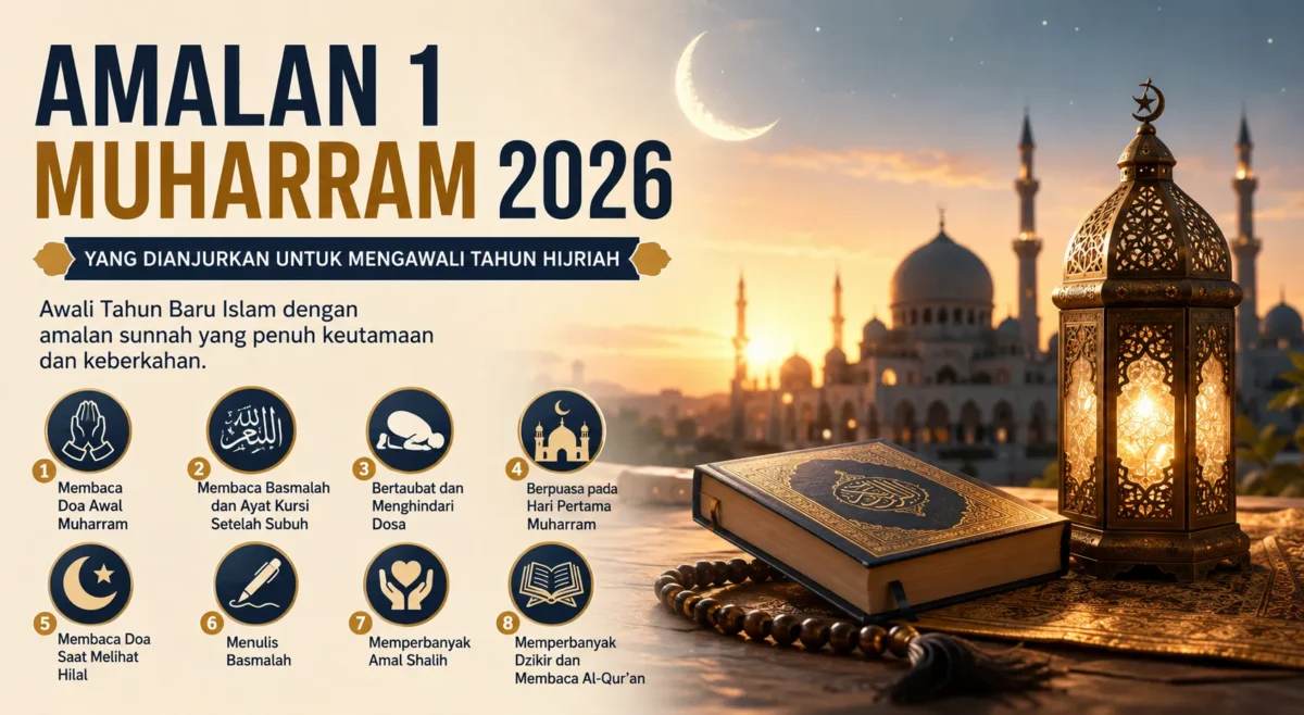 Amalan 1 Muharram 2026 yang Dianjurkan untuk Mengawali Tahun Hijriah (Foto: Ilustrasi Ai Dengarkabar)