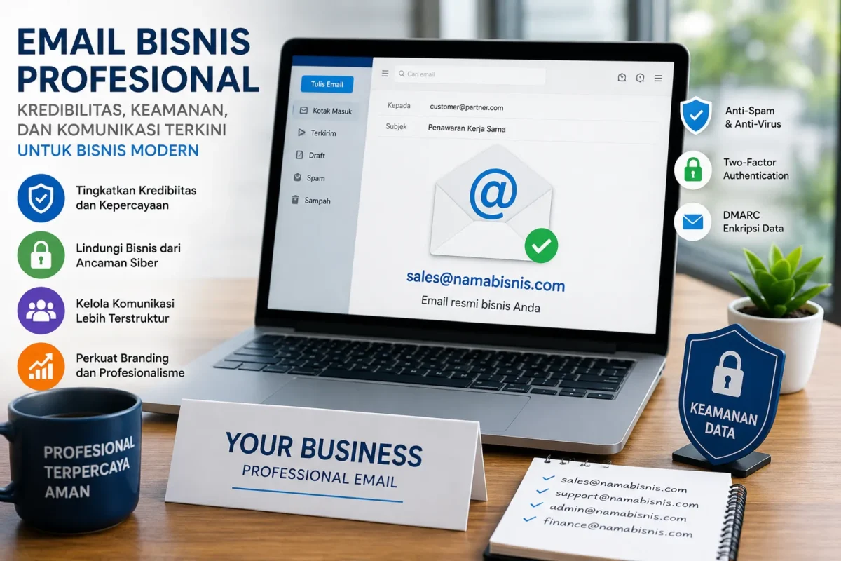 Email Bisnis Profesional Jadi Kunci Kredibilitas dan Keamanan UMKM (Foto:Ilustrasi AI)