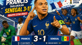 Prancis Taklukkan Senegal 3-1, Mbappe Cetak Brace (foto ilustrasi Ai)
