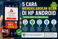 5 Cara Menghilangkan Iklan di HP Android Tanpa Root (Foto:Ilustrasi AI)
