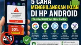 5 Cara Menghilangkan Iklan di HP Android Tanpa Root (Foto:Ilustrasi AI)