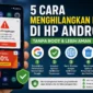 5 Cara Menghilangkan Iklan di HP Android Tanpa Root (Foto:Ilustrasi AI)