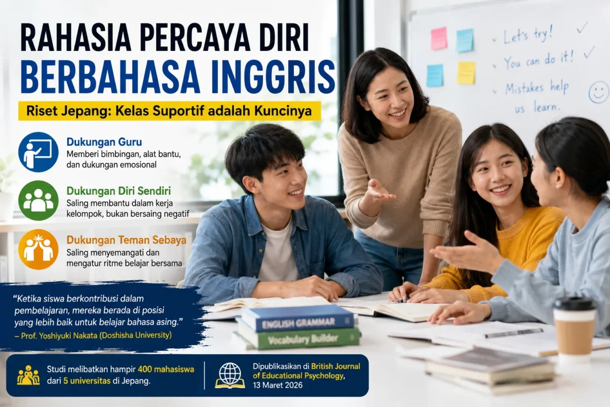Cara Meningkatkan Percaya Diri Berbahasa Inggris, Riset Jepang Ungkap Kuncinya (Foto:Ilustrasi Ai)