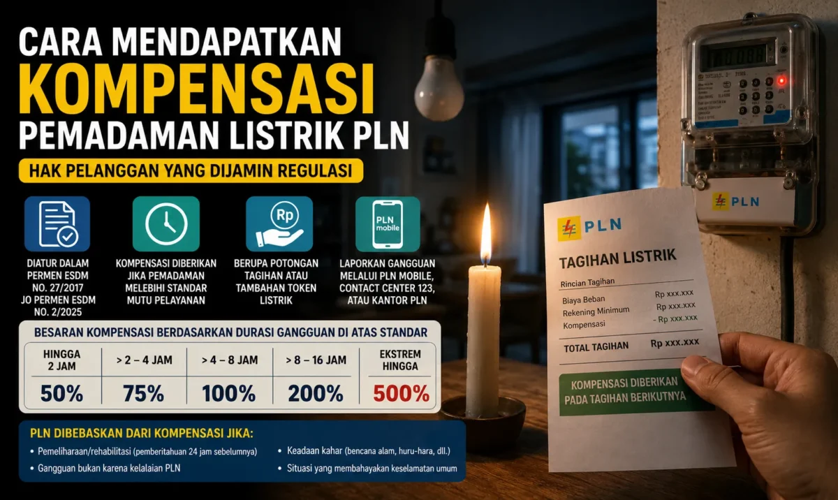 Cara Mendapatkan Kompensasi Pemadaman Listrik PLN, Ini Syarat dan Prosedurnya (Foto: Ilustrasi Ai)