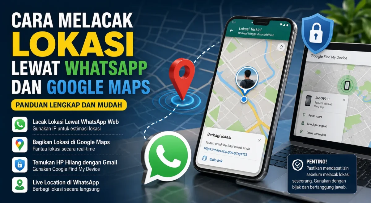 Cara Melacak Lokasi Lewat WhatsApp dan Google Maps, Simak Langkah Lengkapnya (Foto: Ilustrasi AI)