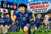 Jepang Hancurkan Tunisia 4-0, Peta Grup F Berubah (Foto: Ilustrasi AI)