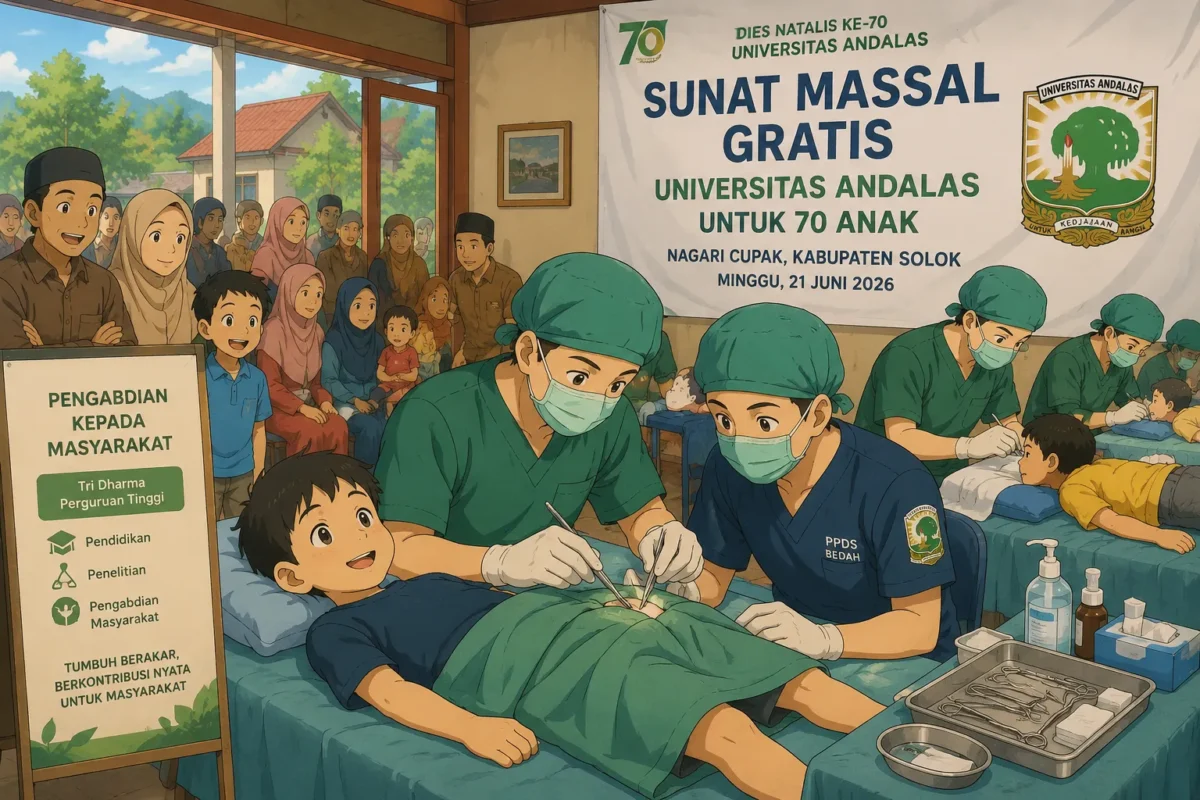 Unand Gelar Sunat Massal Gratis untuk 70 Anak di Solok (Foto: Ilustrasi AI)