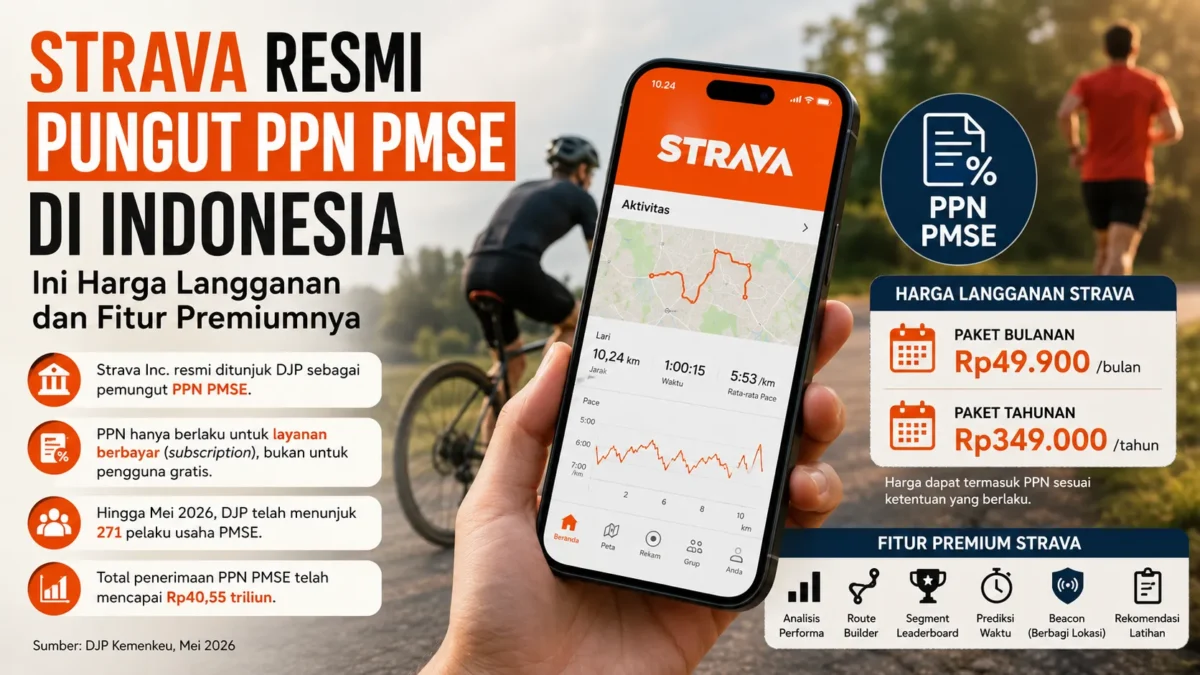 Strava Resmi Pungut PPN PMSE, Simak Harga Langganan Terbaru (Foto: Ilustrasi AI)