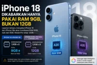 iPhone 18 Dikabarkan Hanya Pakai RAM 9GB, Bukan 12GB 
(Foto: Ilustrasi AI)