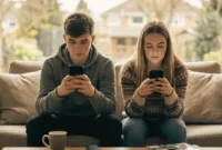 Kecanduan Smartphone Picu Penurunan Angka Kelahiran (Foto: Ai)
