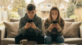 Kecanduan Smartphone Picu Penurunan Angka Kelahiran (Foto: Ai)