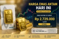 Harga Emas Antam 24 Karat Tak Bergerak, Buyback Tetap Rp 2,5 Juta (Foto: Ilustrasi Ai)