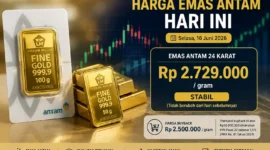 Harga Emas Antam 24 Karat Tak Bergerak, Buyback Tetap Rp 2,5 Juta (Foto: Ilustrasi Ai)
