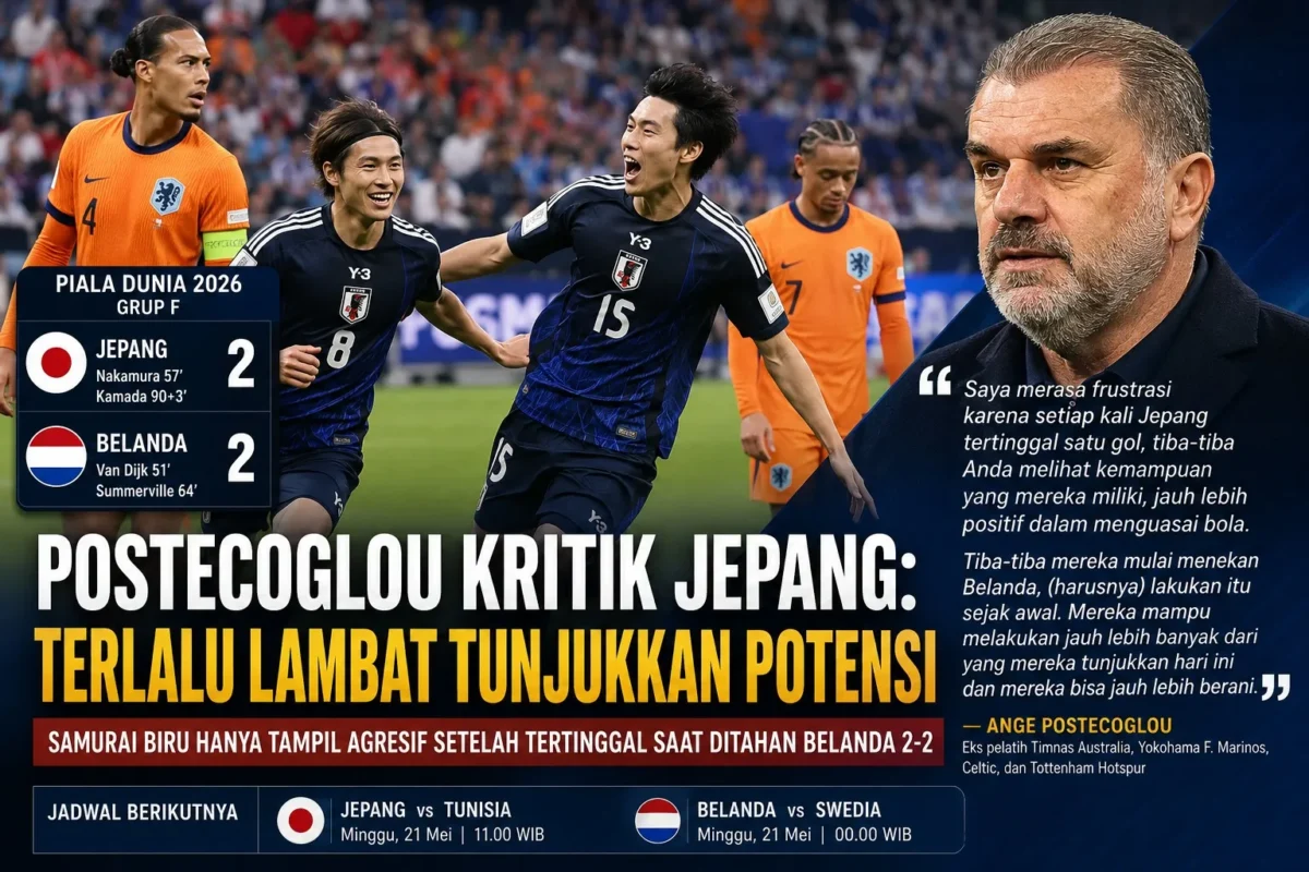 Ditahan Belanda 2-2, Jepang Dinilai Baru Bangkit Setelah Tertinggal (foto:Ilustrasi AI dengarkabar)