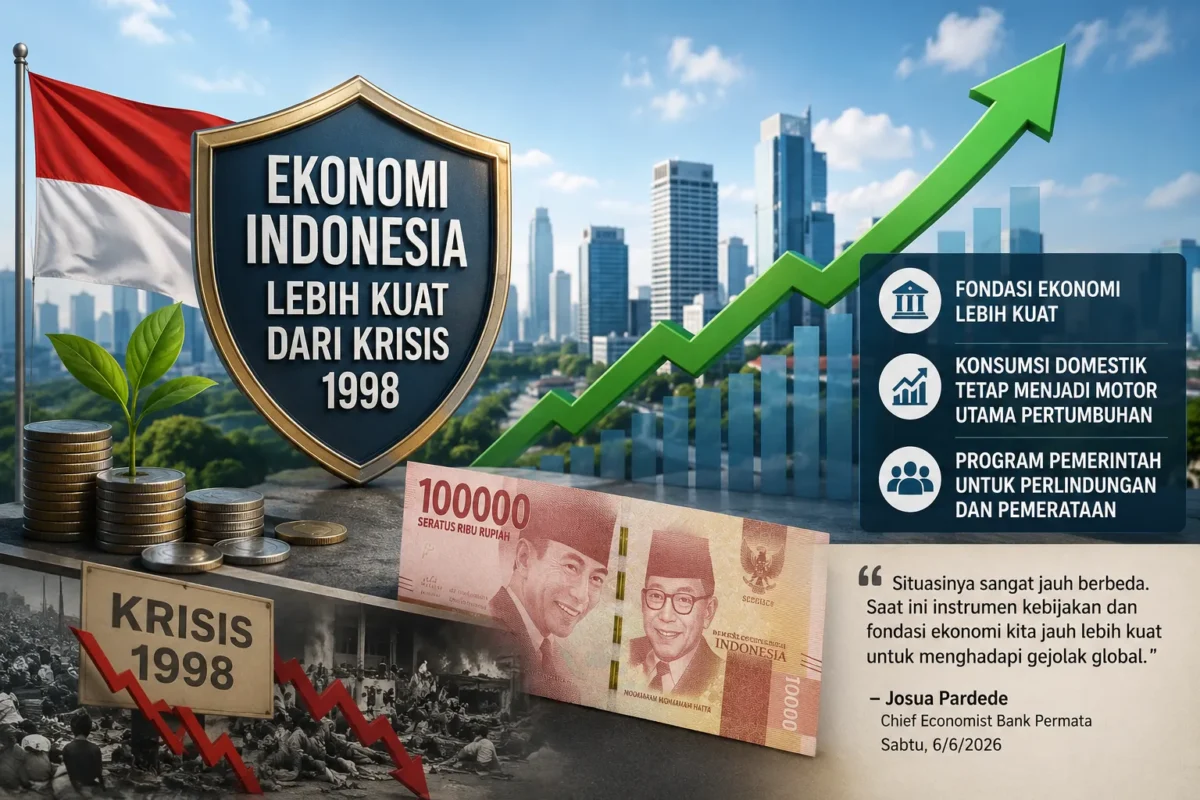 Ekonomi Indonesia Dinilai Jauh dari Krisis 1998 (Foto: Ilustrsi Ai)