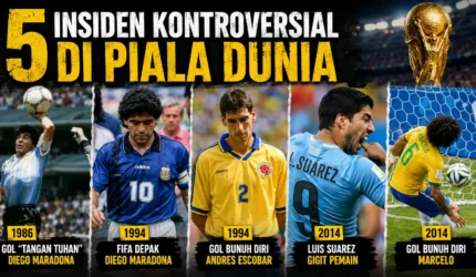 insiden kontroversial di Piala Dunia