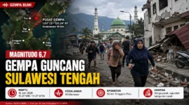 BNPB: Gempa M 6,7 di Sulteng Diikuti 13 Gempa Susulan (Foto : Ilustrasi AI)