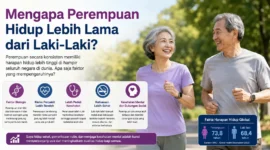 Faktor Biologis dan Gaya Hidup yg Membuat Perempuan Berumur Panjang ( Ilustrasi Ai )