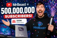 MrBeast Cetak Rekor, Jadi YouTuber Pertama dengan 500 Juta Subscriber (Foto:Ilustrasi AI Dengarkabar)
