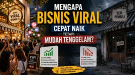 Fenomena Bisnis Viral: Populer Sesaat, Sulit Bertahan Lama (Foto:Ilustrasi AI)