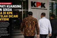 Bupati Kuansing dan Sekda Tiba di KPK setelah Sempat Dicari Penyidik (Foto: Ilustrasi Ai)