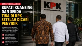 Bupati Kuansing dan Sekda Tiba di KPK setelah Sempat Dicari Penyidik (Foto: Ilustrasi Ai)