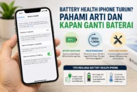 Battery Health iPhone Turun? Ini Arti Sebenarnya dan Waktu yang Tepat Mengganti Baterai (Foto: ilustrasi AI)