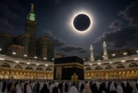 Gerhana Matahari Total 2027 Bakal Gelapkan Makkah Selama Lima Menit (Foto: Ilustrasi AI)