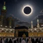 Gerhana Matahari Total 2027 Bakal Gelapkan Makkah Selama Lima Menit (Foto: Ilustrasi AI)