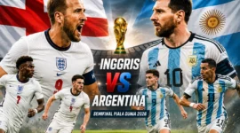 Inggris vs Argentina: Messi Hadapi Rival Bersejarah untuk Pertama Kali (Foto: Ilustrasi AI)