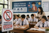 Meutya Dukung Pembatasan Gadget di Sekolah Demi Anak (Foto: Ilustrasi AI)