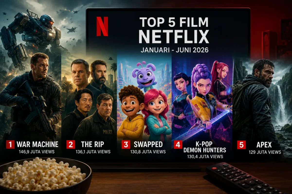 5 Film Netflix Paling Banyak Ditonton Januari-Juni 2026 (Foto: Ilustrasi AI)