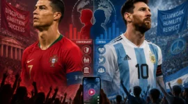 Studi Ungkap Penggemar Ronaldo dan Messi Punya Perbedaan Politik (Foto: Ilustrasi Ai)