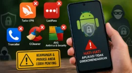 Ahli Android Ungkap 5 Aplikasi Populer yang Sebaiknya Dihindari (Foto: Ilustrasi AI)