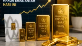 Harga Emas Antam Hari Ini Naik Jadi Rp 2.614.000 per Gram (Foto: Ilustrasi Ai)