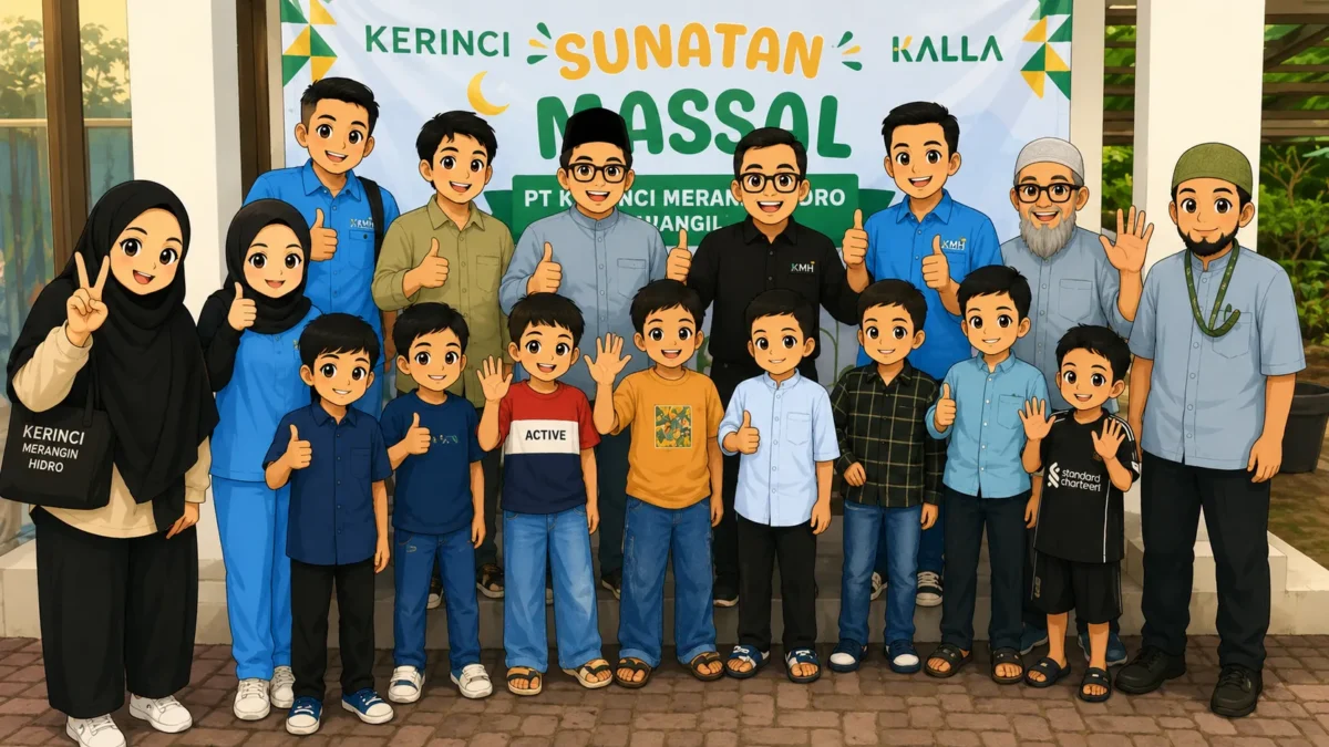 PT Kerinci Merangin Hidro Gelar Khitan Massal Gratis untuk 50 Anak (Foto: KMH/Ilustrasi AI)