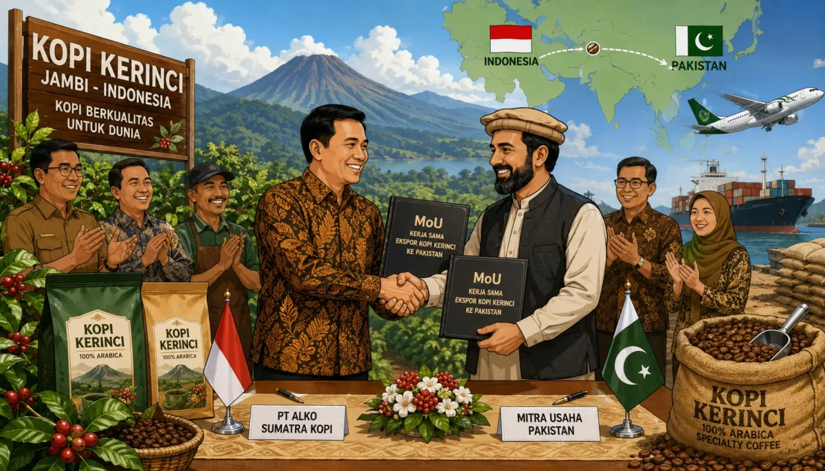 Ekspor Kopi Kerinci Tembus Pakistan, Target Rp18 Miliar ( Foto: Ilustrasi AI)