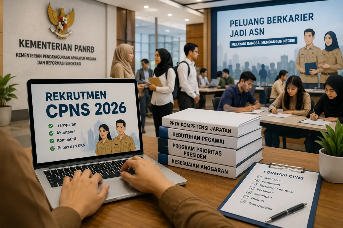 CPNS 2026 Berpeluang Dibuka, Pemerintah Masih Hitung Formasi (Foto: Ilustrasi AI)