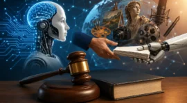Revisi UU Hak Cipta Bakal Atur AI dan Kompensasi bagi Penerbit Berita (Foto: Ilustrasi Ai)