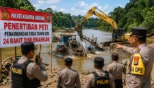 Polres Kuansing Musnahkan 24 Rakit Tambang Emas Ilegal (Foto: Ilustrasi Ai)