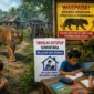 Harimau Sumatera Masuk Permukiman, Sekolah di Inhil Ditutup (foto : Ilustrasi AI)