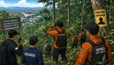 Pencarian Afriyanto di Hutan Unand Padang Masih Berlanjut ( Foto : Ilustrasi Ai )