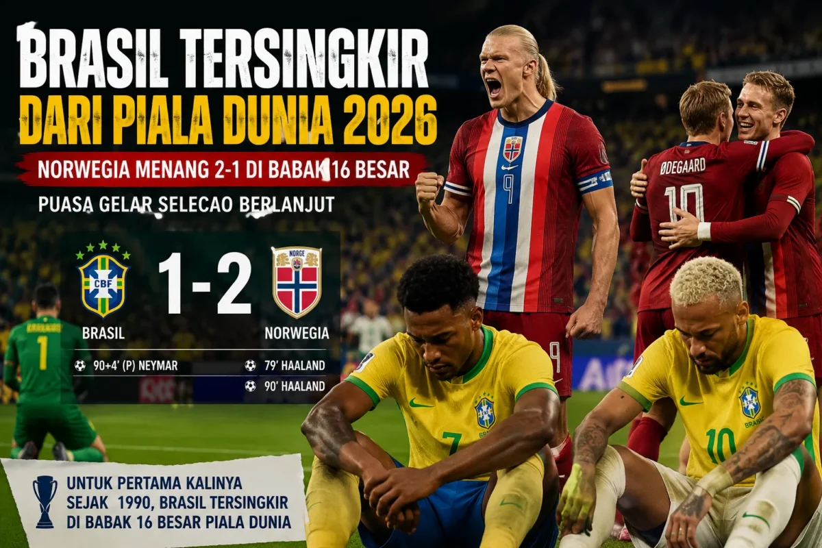 Brasil Tersingkir dari Piala Dunia 2026, Puasa Gelar Selecao Berlanjut (Foto: Ilustrasi AI )