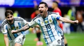 Comeback Dramatis! Argentina Balikkan Keadaan dan Hentikan Mesir di 16 Besar (Foto: BRETT DAVIS/IMAGN IMAGES via Reuters/Detiksport)