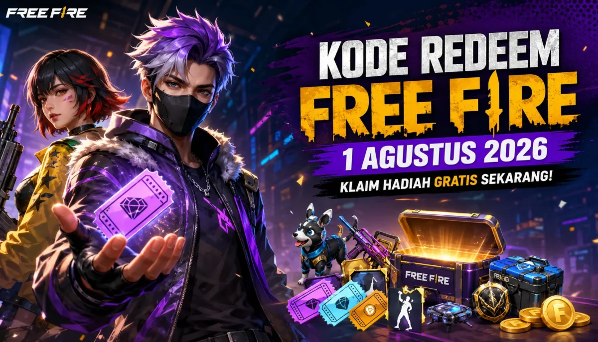 Kode Redeem FF 1 Agustus 2026, Klaim Hadiah Gratis Garena (Foto: Ilustrasi AI )