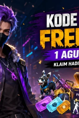 Kode Redeem FF 1 Agustus 2026, Buruan Klaim Hadiah Gratis dari Garena