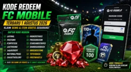 Kode Redeem FC Mobile 1 Agustus 2026, Klaim Gems Gratis (Foto: Ilustrasi Ai )